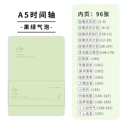 Undated Weekly Planner Notebook