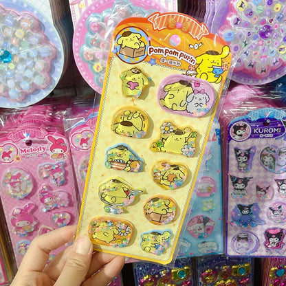 3D Shake Kawaii Sticker Sheet