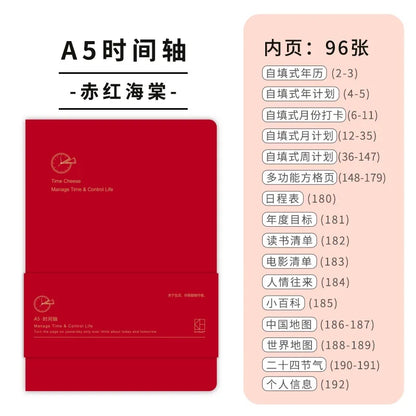 Undated Weekly Planner Notebook