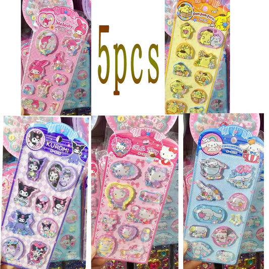 3D Shake Kawaii Sticker Sheet