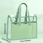Large Transparent File Tote – Waterproof & Portable