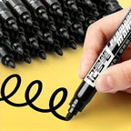 10-Pack Black Permanent Markers – Waterproof & Bold