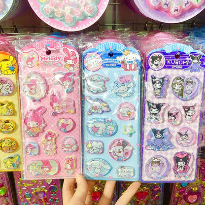 3D Shake Kawaii Sticker Sheet