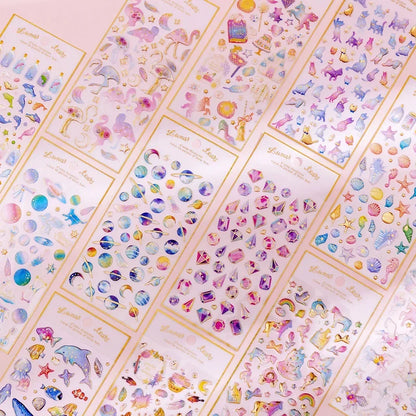 Crystal Planet 3D Sticker Pack