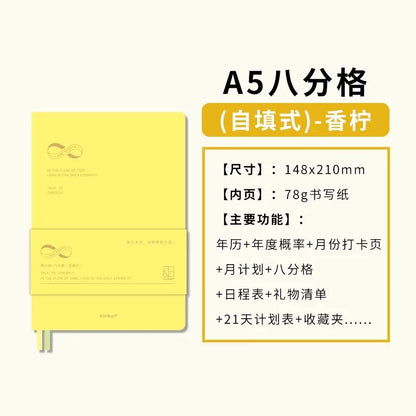 Undated Weekly Planner Notebook