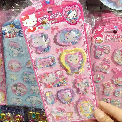 3D Shake Kawaii Sticker Sheet