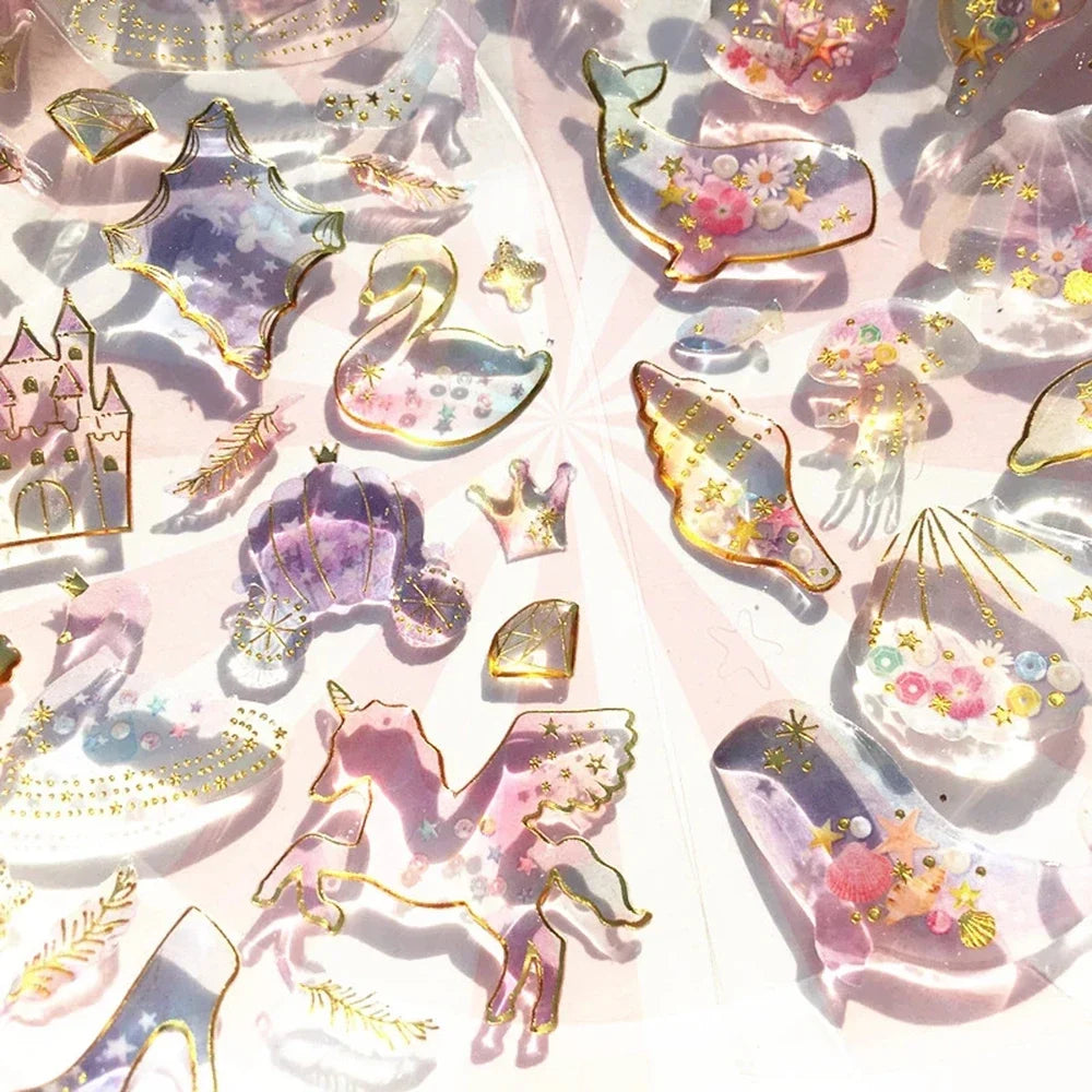 Crystal Planet 3D Sticker Pack