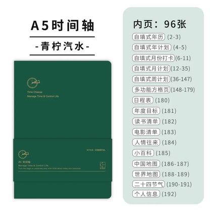 Undated Weekly Planner Notebook