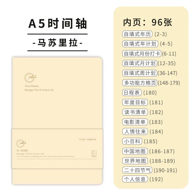 Undated Weekly Planner Notebook